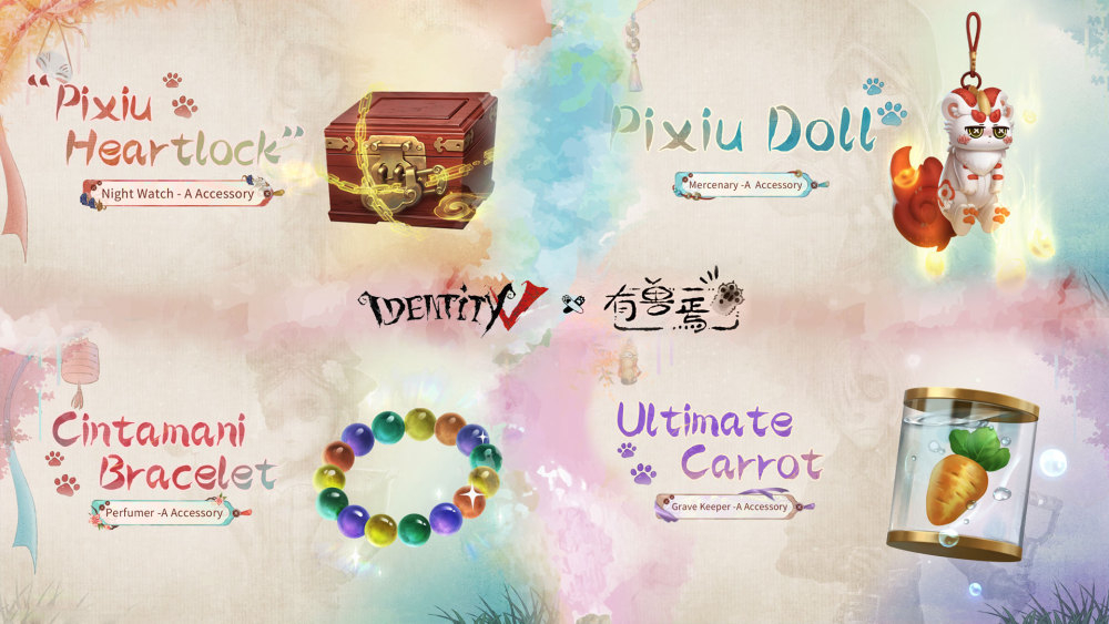 Identity V × Fabulous Beasts four crossover costumes group