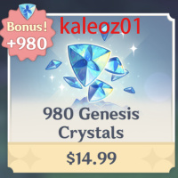 Genshin Impact Top Up 980 Crystals NO LOGIN Information Required