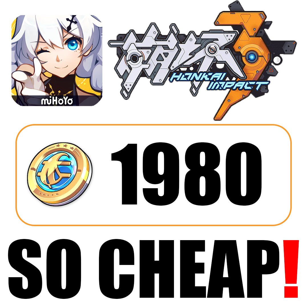 1980 B-Chips Honkai Impact 3 SO! CHEAPEST PRICE USE (Only ID For Topup ...