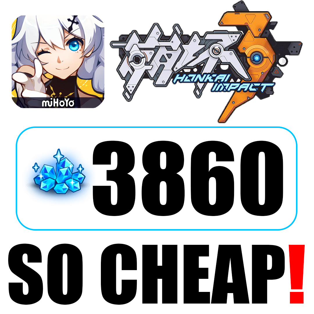 [lnstant] (24/7) Fast Recharge 3860 Crystals Honkai Impact 3 SO ...