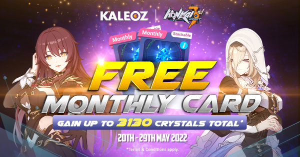 Honkai Impact 3 Monthly Card Giveaway