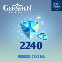 ⚡ PROMO ⚡ Genshin Impact Top up 2240 Genesis Crystals, Only need UID and Server.