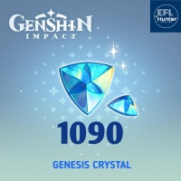 ⚡ PROMO ⚡ Genshin Impact Top up 1090 Genesis Crystals, Only need UID and Server.