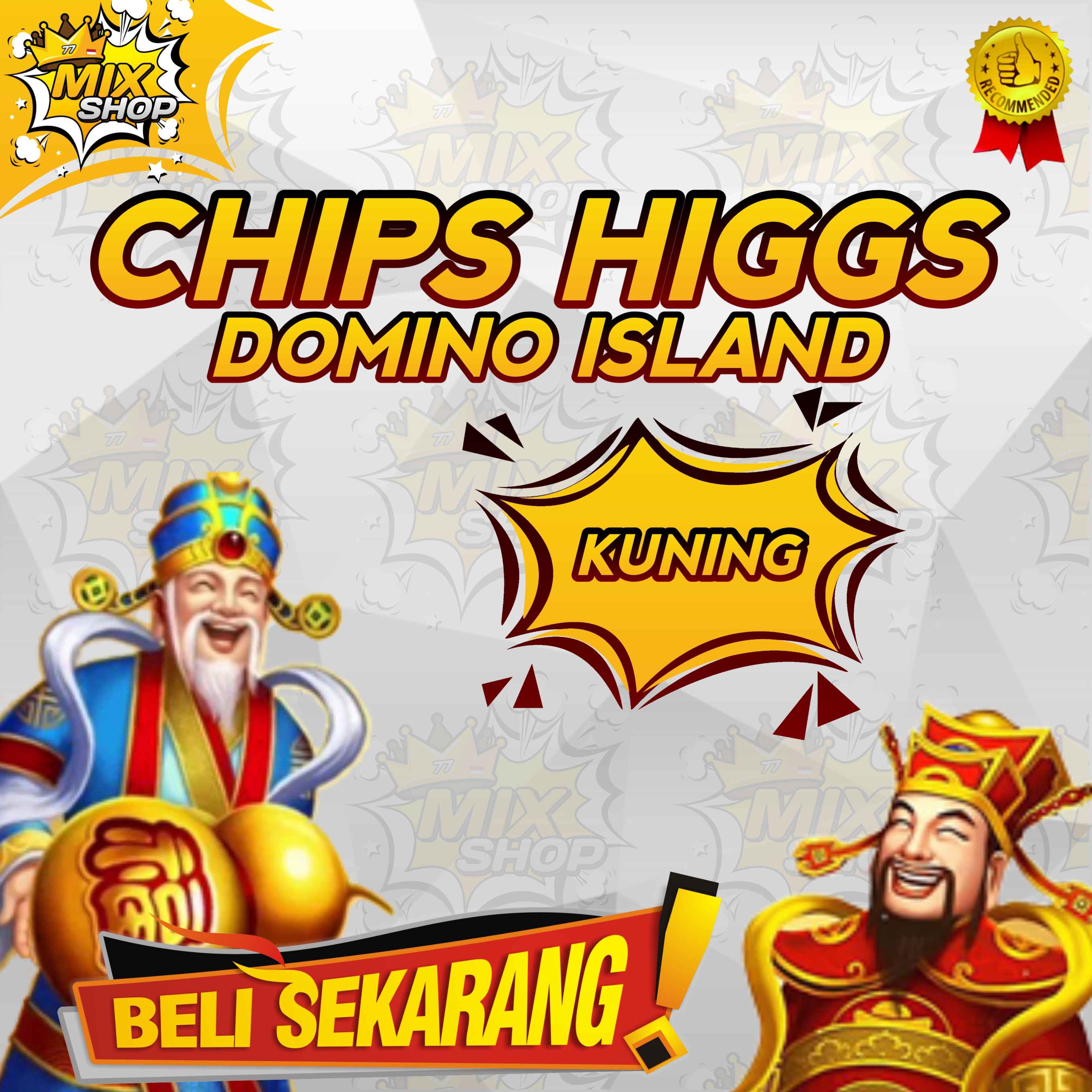 HIGGS DOMINO ISLAND 100M Yellow Coin | Higgs Domino Island | KALEOZ