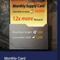 [Instant] Undawn (Eurasia/Europe/Korea) Top Up Monthly Card, only need Player ID and server