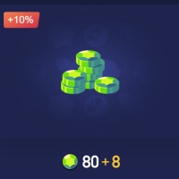 Brawl Stars 80 Gemas - Rei dos Coins