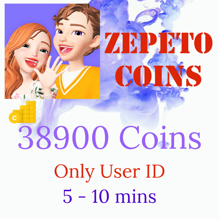 Fast Recharge 38900 Coins ZEPETO (Only User Zepeto ID needed) ZEPETO