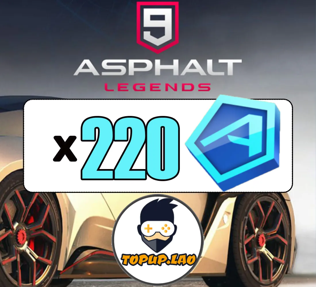 ✨Fast Recharge✨ 220 Tokens Asphalt 9 Legends (Only ID For Topup,IOS or  Android or Windows) | Asphalt 9: Legends | KALEOZ