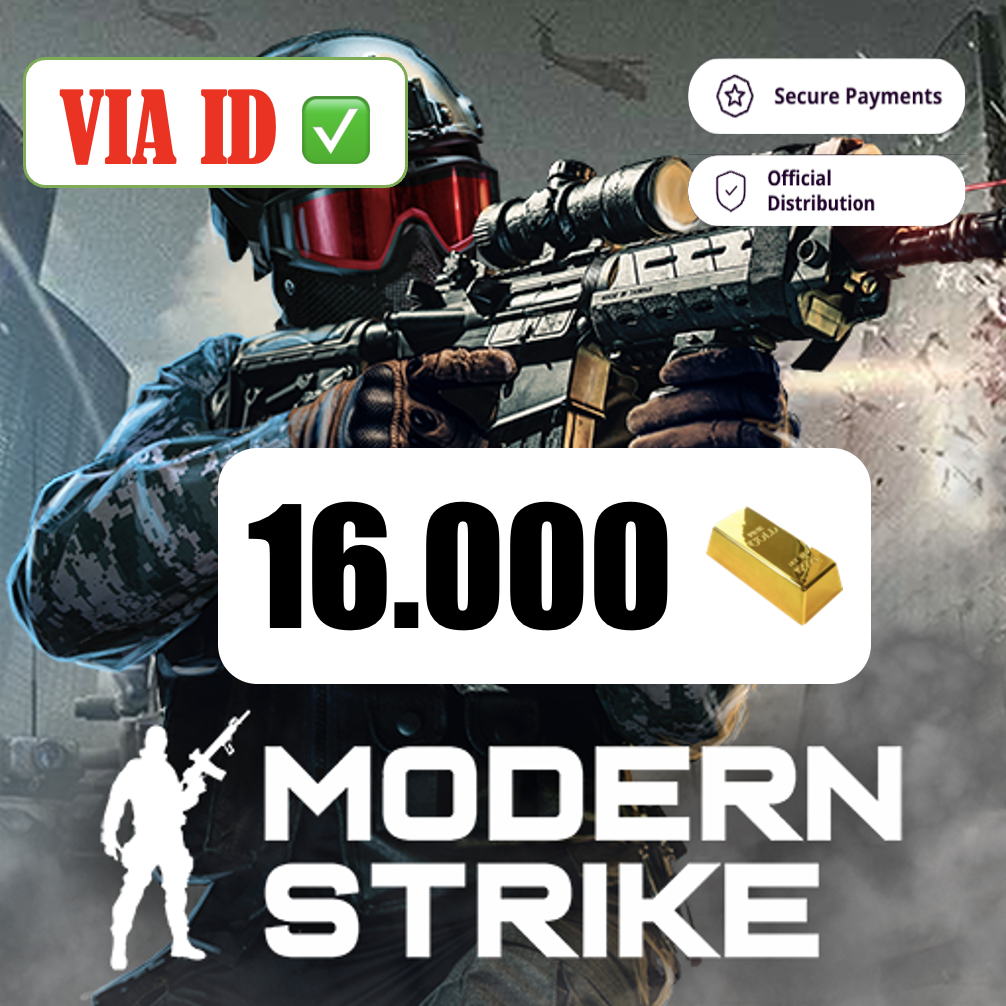 VIA ID, All Systems] - 16,000 Gold (16000) - Modern Strike Online [⚡️Fast⚡️  Legit✓] | Modern Strike Online | KALEOZ