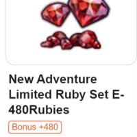 Octopath Traveler: CotC Top Up New Adventure Limited Ruby Set E-480Rubies, only need User ID