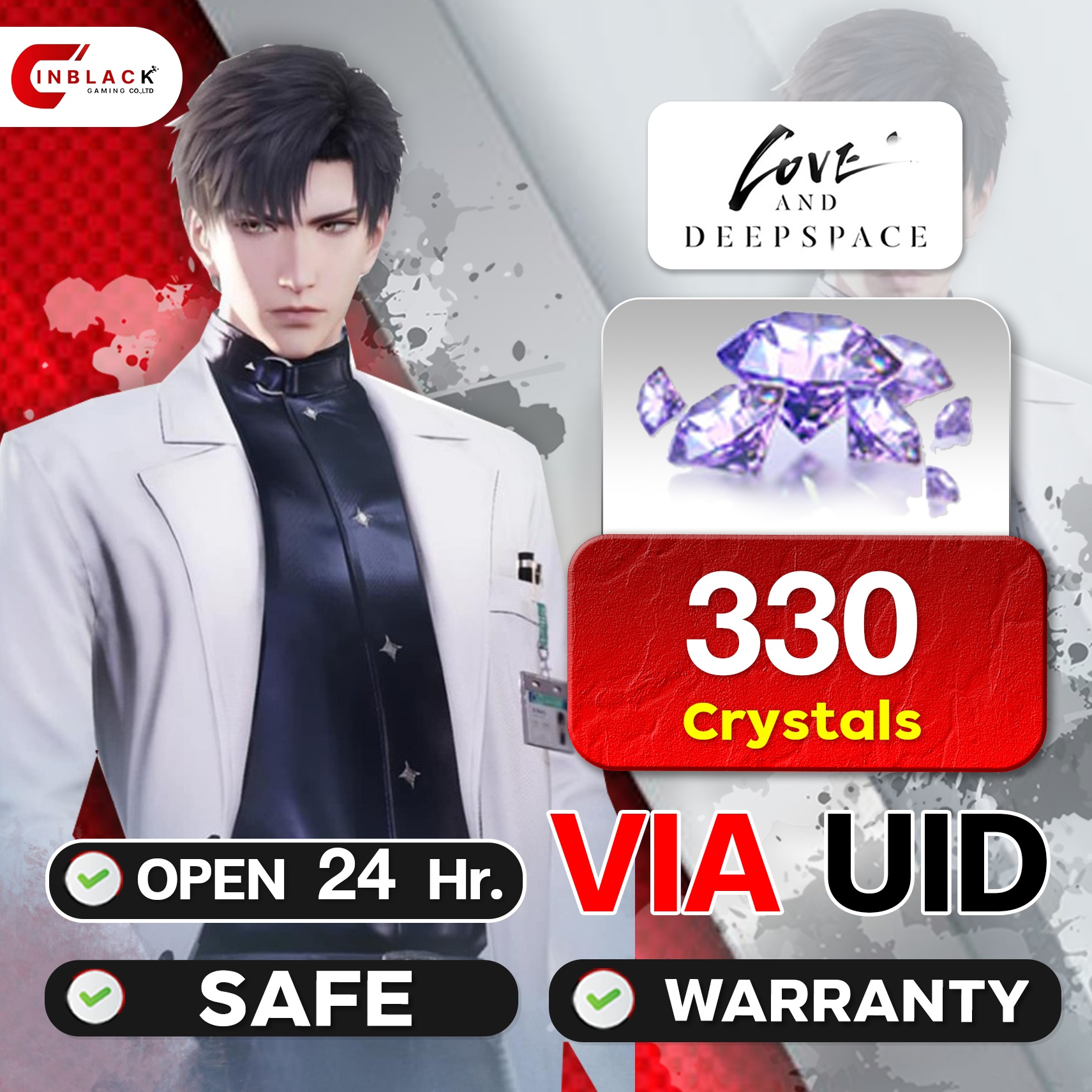 Love and Deepspace - 300 Crystals+30 Diamonds UID by Inblackm open 24 ...