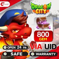 Dragon City - 800 GEM Top up User ID by Inblackm Open 24 hr.