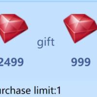 Hero Clash Top Up 2499+100 Red Diamonds, only need Character ID