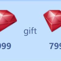 Hero Clash Top Up 999+40 Red Diamonds, only need Character ID