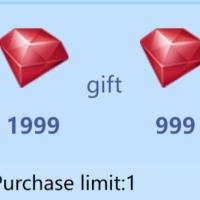 Hero Clash Top Up 1999+80 Red Diamonds, only need Character ID