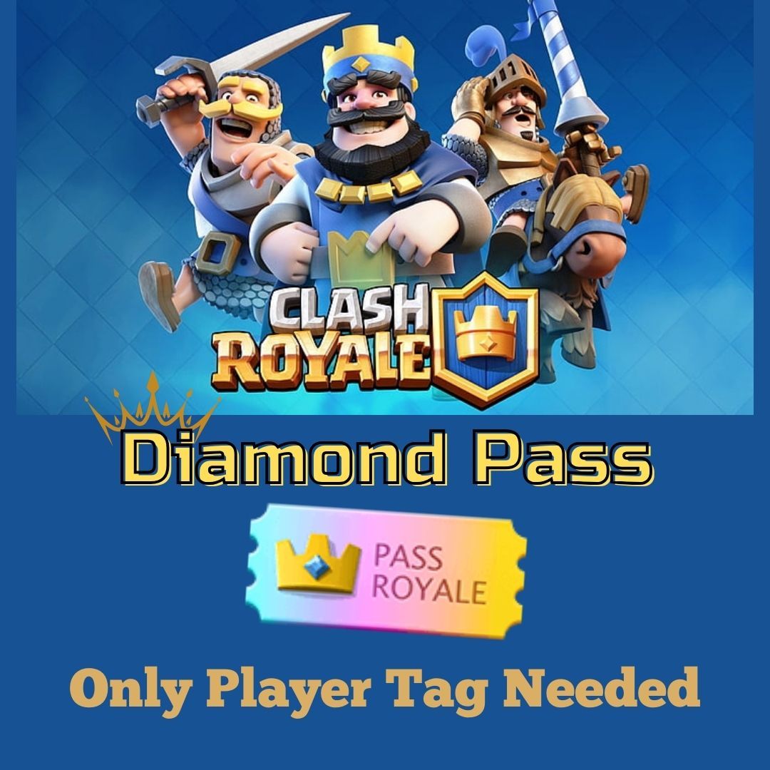 Fast Recharge Clash Royale Diamond Pass (Only Player CR Tag needed