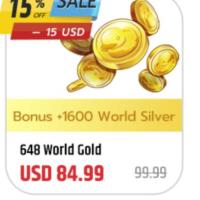 One Punch Man World Top up 648 World Gold