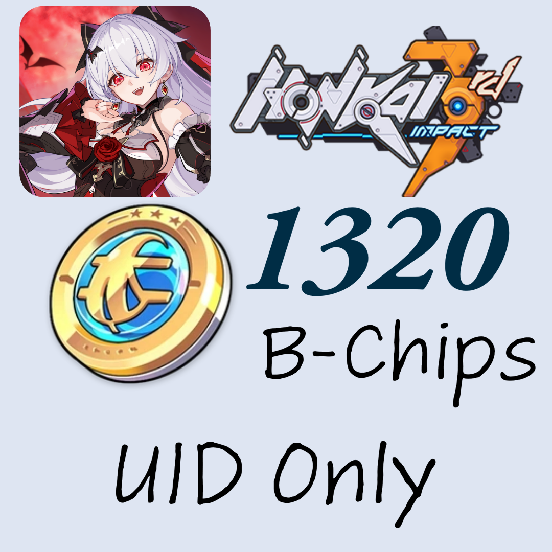 Fast Recharge 1320 B-Chip Honkai Impact 3 ASIA By UID ( Only Need ID ...