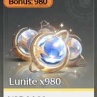 Top up 980+110 Lunites 100% completely reliable(Login required)