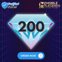[Instant] Mobile Legends 200 Diamonds (IDN❌, MY❌, SG❌, PH❌,RU❌)