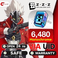 Zenless Zone Zero : 8080 ( 6480+1600 ) Monochrome Top up  UID by Inblackm Open 24 hr.