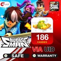 Sausage Man Top Up SAUSAGE MAN - 186 CANDIES VIA UID open 24 hr by InblackM.
