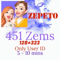 Fast Recharge 451(323+128) ZEMS ZEPETO (Only User Zepeto ID needed)