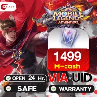 Mobile Legends: Adventure - 1499  M-cash Top up UID by Inblackm open 24 hr.