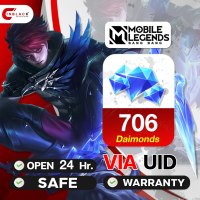 Mobile Legends: Bang Bang - 706 Diamond  via UID by Inblackm open 24 hr. ( *** INDO/MY/PH/SG CAN NOT )