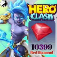 Hero Clash ✅ FAST DELIVERY ✅ 9999 + 400 Red Diamond [FIRST TOPUP BONUS 1499 Red Diamond] - VIA : PLAYER ID