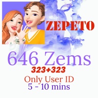 Fast Recharge 646 (323+323) ZEMS ZEPETO (Only User Zepeto ID needed)