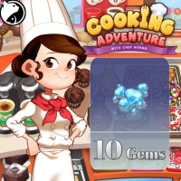 Cooking Adventure ✅ FAST DELIVERY ✅ 10 Gems - Via : UID (GLOBAL)