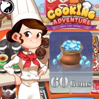 Cooking Adventure ✅ FAST DELIVERY ✅ 60 Gems - Via : UID (GLOBAL)