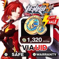Honkai Impact 3 ASIA - 1320 B-Chips via UID by Inblackm open 24 hr.