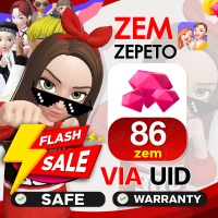 Zepeto - 86 Zem ( 58+28 Zem )via UID by Inblackm open 24 hr.
