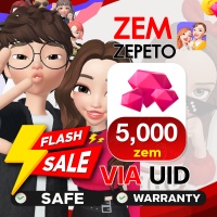 Zepeto - 5000 Zem ( 1000 x 5 Zem )via UID by Inblackm open 24 hr.