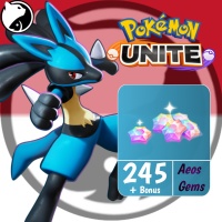 [INDONESIA] Pokémon UNITE ✅ FAST DELIVERY ✅ 245 + Bonus AeosGems - Via :  Support ID