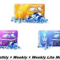 Montly+Weekly+Weekly Lite Membership FREE FIRE [MALAYSIA ,SINGAPORE , CAMBODIA & PHIILIPPINES REGION ONLY]