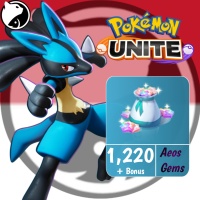 [INDONESIA] Pokémon UNITE ✅ FAST DELIVERY ✅ 1220 + Bonus AeosGems - Via :  Support ID