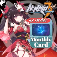 Honkai Impact 3 ✅FAST DELIVERY✅ Monthly Card ( x4 Order )  - VIA : UID SEA SERVER