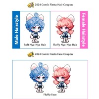 Comic Fiesta Face and Hair Coupon Bundle (ALL SERVER)