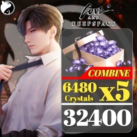 [COMBINE] Love and Deepspace ✅ FAST DELIVERY ✅ 32,400 Crystals + 8,000 Dimaonds (6480 Crystals+1600 Dimaonds x5 ) Via : UID
