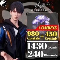 [COMBINE] Love and Deepspace ✅ FAST DELIVERY ✅ 1430 Crystals + 240 Dimaonds (980 Crystals +  450 Crystals ) Via : UID