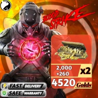 Blood Strike ✅FAST DELIVERY✅  2000+260 (x2) = 4520 Golds Via : USER ID (GLOBAL)