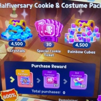 Cookie run tower of adventure  Halfiversary Cookie& Costume Pack
