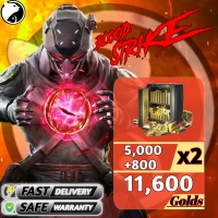 Blood Strike ✅FAST DELIVERY✅ 5000+800 (x2) = 11,600 Golds Via : USER ID (GLOBAL)