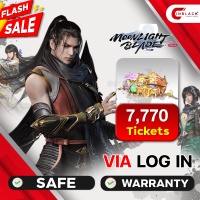GARENA MOONLIGHT BLADE ( TH ) 7,770 Tickets( 99.99 USD) VIA LOGIN BY INBLACKM open 24 hr.