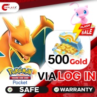 Pokemon TCG Pocket - 500 Gold / 190 Unpaid Gold 99.99$ Top Up Via Login By Inblackm open 24 hr.