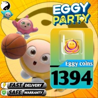 Eggy Party  ✅FAST DELIVERY ✅ 1250+144 Eggy Coins - Via UID  (GLOBAL)