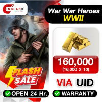 War War Heroes (VVVVH WW II)  - 160,000 (16000 X 10) Gold via UID by Inblackm open 24 hr.